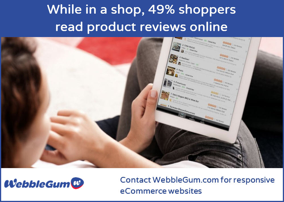 49% Customers See Online Reviews
